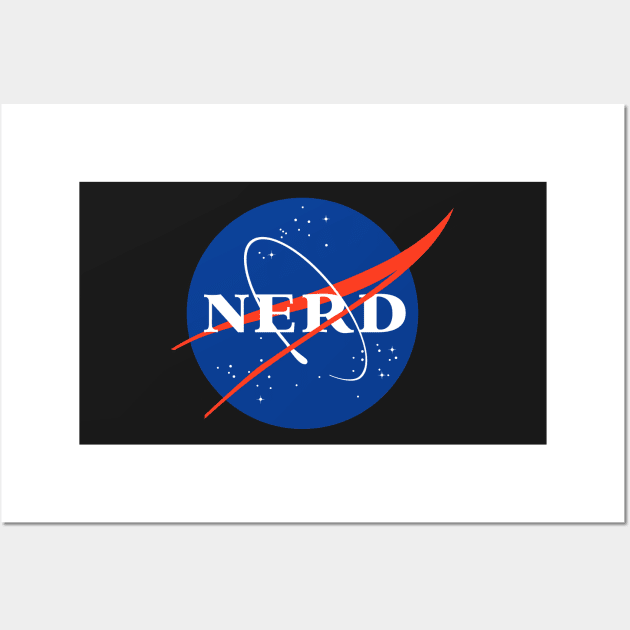 Science Nerd in NASA. Wall Art by labstud